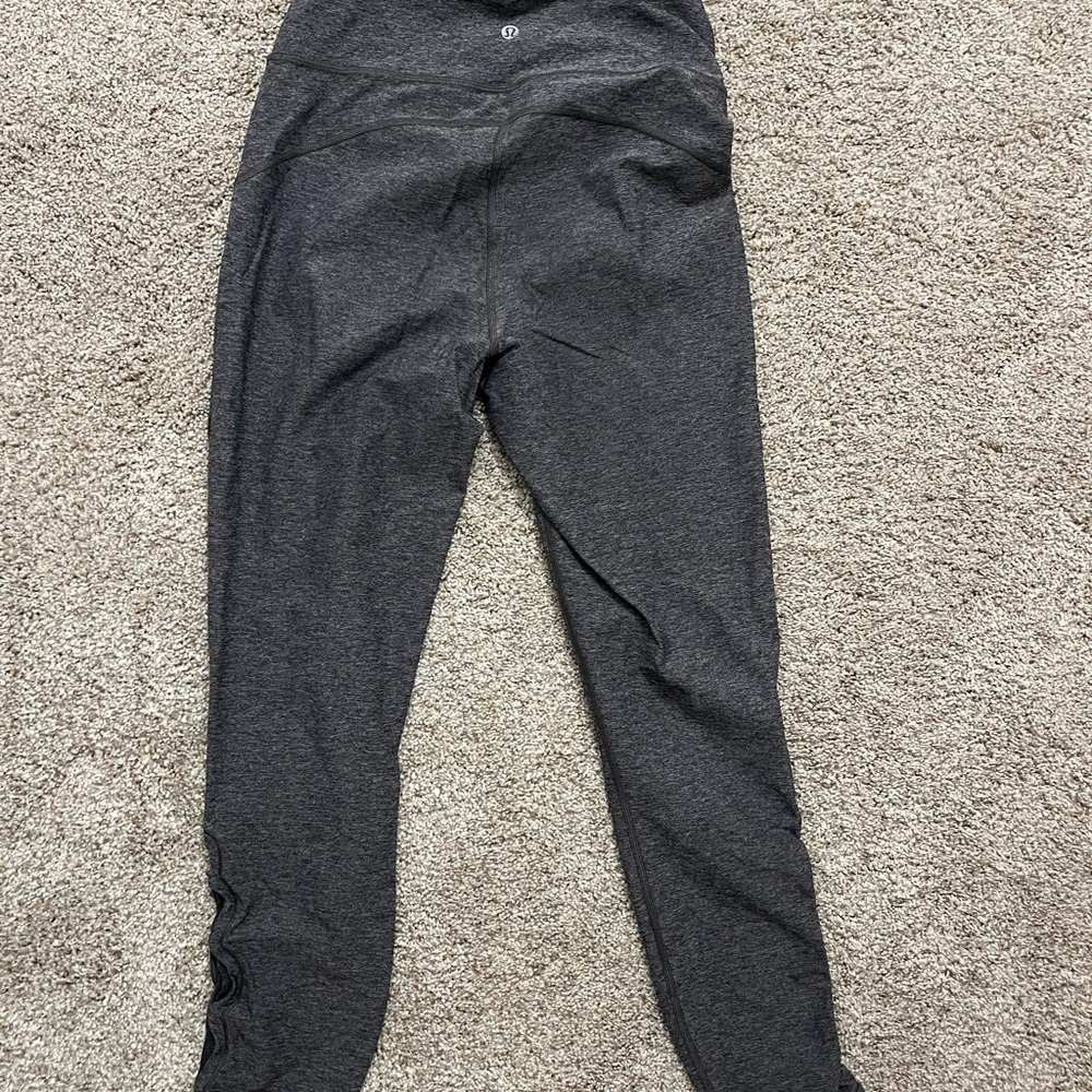 Lululemon grey Leggings w/ side detail
